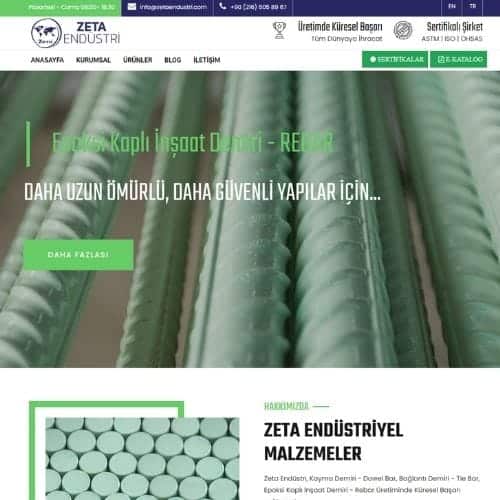 zeta-endustri-web-sitesi-projesi